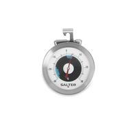 Salter Termómetro 517 SSCR para frigoríficos y congeladors, rango de temperatura de -30 a 30 °C, acero inoxidable con gancho para colgar, sensor bimetálico para alimentos frescos, fácil de leer