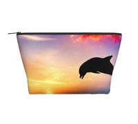 Salto de Delfines, Bolsa de artículos de tocador Bolsa de Maquillaje Bolsa de cosméticos Bolsa de artículos de tocador de Viaje portátil