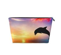 Salto de Delfines, Bolsa de artículos de tocador Bolsa de Maquillaje Bolsa de cosméticos Bolsa de artículos de tocador de Viaje portátil