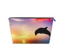 Salto de Delfines, Bolsa de Maquillaje Bolsa de cosméticos Bolsa de artículos de tocador de Viaje portátil Bolsa de artículos de tocador