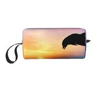Salto de Delfines, Bolsa de Maquillaje Bolsa de cosméticos Bolsa de artículos de tocador de Viaje portátil Bolsa de Maquillaje