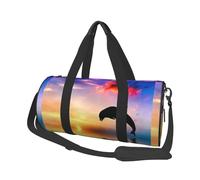 Salto de Delfines, Bolsa de Viaje de Gran Capacidad, Bolso Redondo, Bolsa de Viaje Deportiva, Bolsa de Mano, Bolsa de Fitness