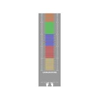 Salto de Distancia, Colchoneta de Entrenamiento de Salto de Longitud, Tablero de Prueba física, Gimnasio for casa, Escuela, Multicolor, Varios tamaños(Gray,3.5x0.9m//11.4x2.9ft)