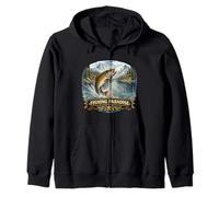 Salto de Trucha Alpina Wild River Angler Escape Sudadera con Capucha
