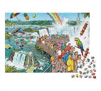 Salto del Iguazú, la Boca del Diablo, delirio Puzzle De Madera Impermeable Puzzles De 1000 Piezas Regalos para Adultos Colorido Rompecabezas Juegos Educativos