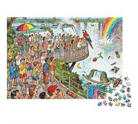 Salto del Iguazú, la Boca del Diablo, delirio Puzzle De Madera Impermeable Puzzles De 1000 Piezas Regalos para Adultos Desafiante Y Estimulante Rompecabezas Decoración del Hogar