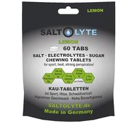 SALTOLYTE 60 comprimidos masticables TABS de sal y electrolito con sodio, potasio, calcio y magnesio para deportes, calor, pérdida de sudor