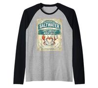 Saltwater Doctor Crab Ocean Vintage Design Camiseta Manga Raglan