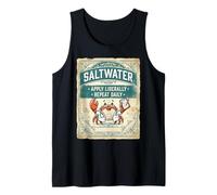 Saltwater Doctor Crab Ocean Vintage Design Camiseta sin Mangas