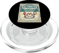 Saltwater Doctor Crab Ocean Vintage Design PopSockets PopGrip para MagSafe