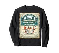 Saltwater Doctor Crab Ocean Vintage Design Sudadera