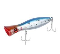 Saltwater Fishing Lures - Cebo para pesca de agua salada con sistema de peso de bola de acero, larga fundición artificial para pesca de agua fresca, 100 g, color azul