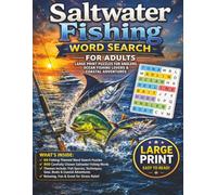 Saltwater Fishing Word Search for Adults: Large Print Puzzles for Anglers, Ocean Fishing Lovers & Coastal Adventures | Relaxing Brain Games for Stress Relief & Focus