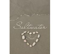 Saltwater Soul - Coastal Book Stack Accent, Decorative Centerpiece for Coffee Table: Thoughtful Interior Design Element for Home, Great for Beach House Decor