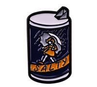 Salty Cans - Pin esmaltado para niña, insignia de inspiración para sombrero y mochila, bonitos broches de dibujos animados, insignia de solapa para ropa, bolsos, chaquetas, accesorios, suministros de