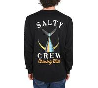 Salty Crew Camiseta T-Shirt Manga Larga Cuello Redondo - Negro