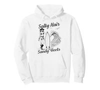Salty Hair Sandy Boots Surfer Girl Beach Ocean Wave Surf Sudadera con Capucha
