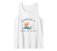 Salty Lil Beach Jamaica Viaje Souvenir Jamaica Camiseta sin Mangas