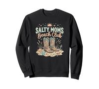 Salty Moms Beach Club - Botas Vaqueras Divertidas y Lindas Occidentales Sudadera