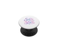 Salty Siren Mermaid Lover Beach Coastal Ocean Cute Mermaid PopSockets PopGrip Adhesivo