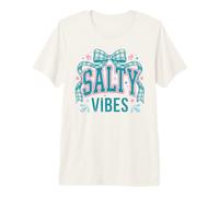 Salty Vibes Beach Ocean Diseño de Vacaciones de Verano Camiseta Premium