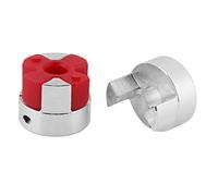 Saluaqui 1 Conector de Acoplamiento de Eje de Ciruela de Aleación de Aluminio Premium D25 L30 para Aplicación de Eje de 8 Mm a 8 Mm, Ideal para Conexiones Mecánicas y Rendimiento Mejorado (7mm-11mm)