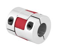 Saluaqui 1 Conector de Acoplamiento de Eje de Ciruela de Aleación de Aluminio Premium D25 L30 para Aplicación de Eje de 8 Mm a 8 Mm, Ideal para Conexiones Mecánicas y Rendimiento Mejorado (12mm-12mm)