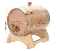 Saluaqui 5L Madera de Roble Vintage para Cerveza Whisky Ron Puerto Solución de Envejecimiento Decorativa y Funcional Artículos de Bar Rústicos Ideal para el Hogar y los Entusiastas