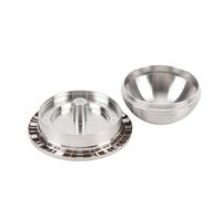 Saluaqui Adaptador de Cápsulas de café Reutilizables Accesorio de Soporte Convertidor de Cápsulas de café Recargables de Acero Inoxidable SUS Premium para Máquinas de ¡Mejore su Experiencia hoy!