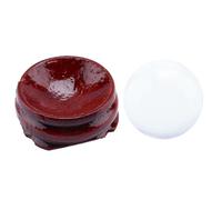 Saluaqui Asian Raro Cuarzo Transparente Mágico Mágico Es Esfera de Bola de Curación con Base de Soporte - Sphere de Cristal Transparente de 40 Mm para Feng Shui, Meditación y Decoración del Hogar