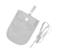 Saluaqui Billetera de Sujetador Oculta Impermeable para Viajes, Bolsillo Secreto Integrado en sostén con cordón de Seguridad, Ideal para Tarjetas, crédito y Efectivo - Color Rosa con Detalles Grises