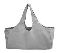 Saluaqui Bolsa de Yoga de Gran Tamaño con Gran Capacidad para Ropa de Condición Física y Viajes: portabebé de Lona Gris con una Correa para el Hombro para Llevar Fácilmente (Grey)