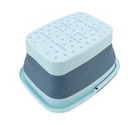 Saluaqui Bucket de Baño de Masaje Portátil de Pie de Pie Plegable - Cuenca de Spa para de Silicona con, Ideal para el Hogar, Acampar y Uso Al Aire Libre, Verde (BLUE)