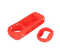 Saluaqui Capa Protectora de la Cámara de Acción de Silicona a Prueba de Golpes con Recortes Precisos para X4 - Cubierta de Protección Panorámica Resistente para Uso Exterior en Negro (Rojo)