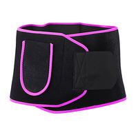 Saluaqui Cinturón de Entrenamiento de Cintura para Mujer, Elástico, Sudoración, Protector, Fitness, Modelado del Cuerpo, Corte 3D, Diseño Ergonómico con Gancho Fuerte, Pasta Firme para (Rosa roja)