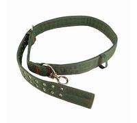 Saluaqui Collar de Vaca Ajustable Lienzo de 4 Capas con Hebilla de Metal de Doble para Ganado Oveja de Caballo de Pantorrilla - Correa Versátil de Cuello para Ganado (L)