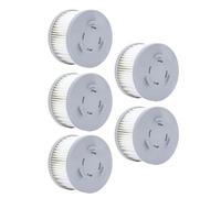 Saluaqui Conjunto de Filtro de Vacío 5pcs Eficiente para Jimmy AT6 A6 JV85 A7 A8 H9 Pro | Filtros de Reemplazo de Rendimiento Optimizados | Accesorios de Aspiradora Reutilizables y Lavables