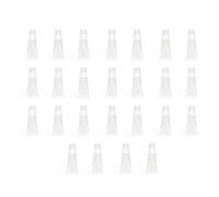 Saluaqui Conjunto de Tubo de Brillo Labial Transparente Recargable - 25 Piezas Mini Contenedores Cosméticos Vacíos 5 Ml, Plástico Suave Transparente para Viajar, champú, Loción Corporal, Cosméticos