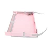 Saluaqui Cubierta de la Bandeja de Viaje Plegable con Diseño Multifuncional para Uso de Aviones y Trenes, Organizador de Bandeja de Niños y Adultos Portátiles, Poliéster Azul Marino (PINK)