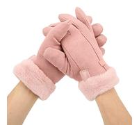 Saluaqui de Calefacción USB rosados: Diseño de Pantalla Táctil con Temperatura Ajustable para Mujeres - Ideal para Esquiar, Caminar y Andar