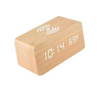 Saluaqui Despertador Digital de con Alarma Dual, Pantalla LED Grande, Temperatura Ambiente y Fecha/día, Ideal para Dormitorio, mesita de Noche o Escritorio