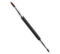 Saluaqui Doble Extremo Brocha Correctora Plana Sintética Herramienta de | Pincel con de madera sintético para ojos, nariz, boca, herramienta de maquillaje de viaje portátil, aplicador cosmético