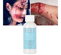 Saluaqui Efectos Especiales Látex Vulcanizado 50ml Tono Carne Cicatriz | Líquido de creación de heridas 3D para escenario, seguro para lesiones falsas y envejecimiento, base de pintura corporal de