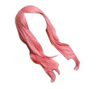 Saluaqui Elegada Peluca Ondulada Larga y Rizada para Mujeres y Niñas - Peluca de Cosplay Sintética Resistente Al Calor para la Fiesta de Halloween, Rubia Ligera (PINK)