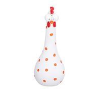 Saluaqui Estatua de Pollo Hecha a Mano, Decoración de Jardín Al Aire Libre, Arte de Pollo Realista para Fiesta en el Patio y Decoración del Hogar, Ideal para Amantes del Jardín (White)