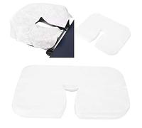 Saluaqui Fundas de Almohada de Algodón 100pcs Reposacabezas de Spa | 100 Uds. Fundas de reposacabezas de algodón suave barrera para camas se adapta a equipos de salón estándar ideales para uso