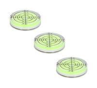 Saluaqui Herramienta de Nivelación Redonda Alta de Burbuja de 32 Mm para una Medición Horizontal Precisa, Juego de 3 Piezas