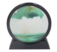 Saluaqui Imagen Artística de Móvil de 7 Pulgadas, Pintura de Movediza 3D, Decoración para el Hogar, Oficina, Paisaje de Relajante de Aguas Profundas, Niños y Adultos (GREEN)
