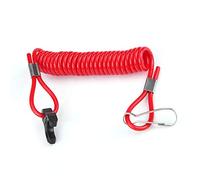 Saluaqui Interruptor de Asesinato del Motor Externo - Tether de Seguridad de Emergencia Impermeable con Gancho Giratorio para Motores