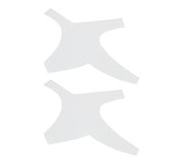 Saluaqui Juego de 2 Herramientas para Dar Forma a Barbero, con Lápiz para Barba, Plantilla para Bigote, Moldeador de Contorno para el Cuidado del Cabello Facial de Hombres (Transparente)